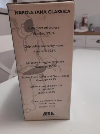 Caffettiera e orziera napoletana 3/4 tazze.