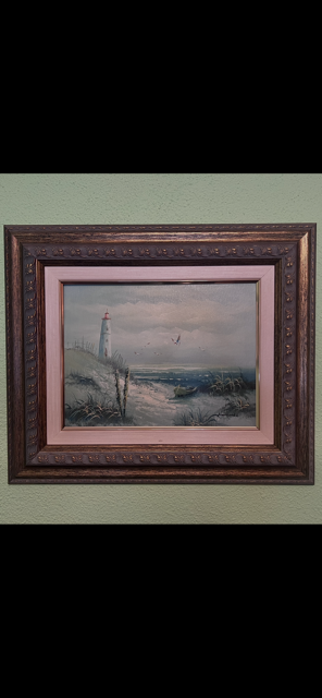 Set di 7 quadri da parete con cornici in legno