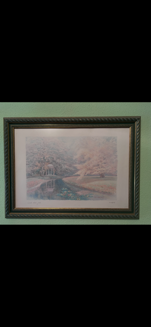 Set di 7 quadri da parete con cornici in legno