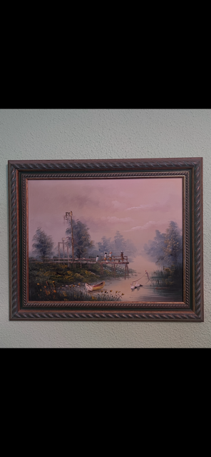 Set di 7 quadri da parete con cornici in legno