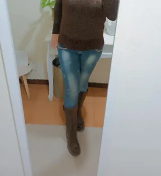 Stivali bassi marroni con fibbia