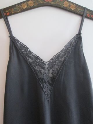 BLUSA LENCERA ENCAJE NEGRA