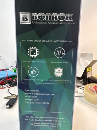 BONAOK Karaoke Microphone, Portable Wireless Bluet