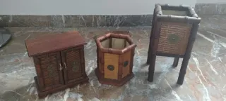 Set orientale legno e metallo