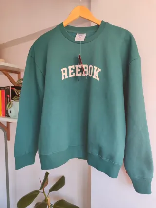 Sudadera Reebok verde talla M nueva