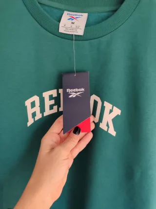 Sudadera Reebok verde talla M nueva