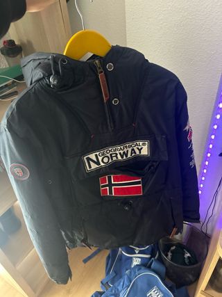 Chaqueta Geographical Norway azul oscuro negro
