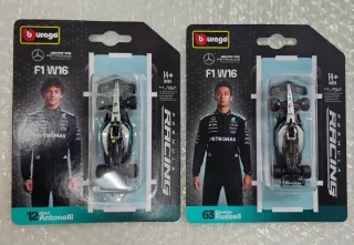 Lote 2 Burago F1 W16 Mercedes AMG Petronas