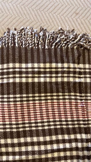 Manta fallero hombre marrón, beig