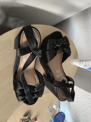 Zapato negro plataforma talla 37