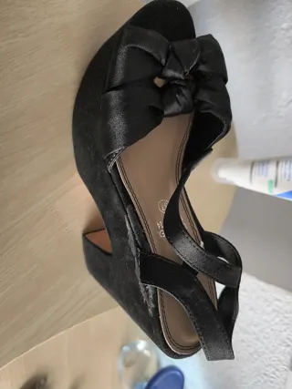 Zapato negro plataforma talla 37