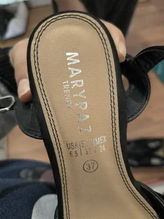 Zapato negro plataforma talla 37