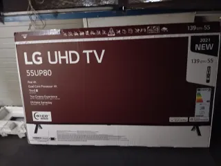 TV LG 55 con golpe lateral