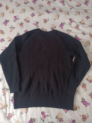 Jersey estructura de cuello redondo de hombre