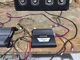 Amplificador Alpine y Fusion + Caja 4 altavoces