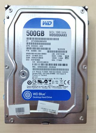 Discos Duros 500GB WD Blue