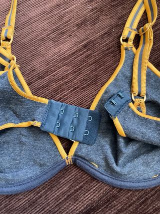 Sujetador Garel azul y amarillo,regalo bikini