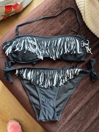 Sujetador Garel azul y amarillo,regalo bikini