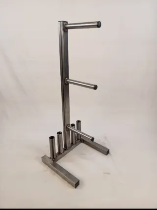 Soporte para discos de pesas decathlon domyos