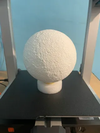 Lampada Luna 3D LED Ricaricabile - Artigianale 3D