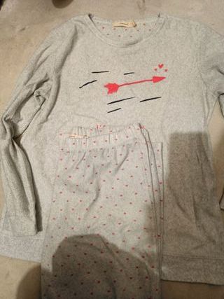 Pijama franela gris Women'secret