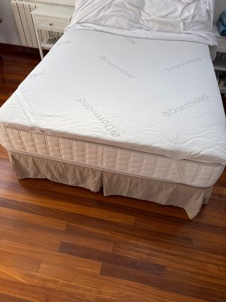 Topper, colchoncillo, futón o sobrecolchón visco.