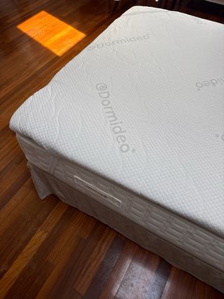 Topper, colchoncillo, futón o sobrecolchón visco.