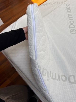 Topper, colchoncillo, futón o sobrecolchón visco.