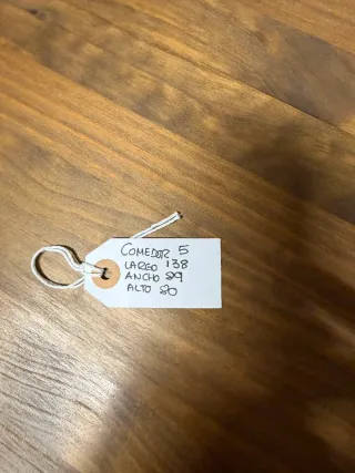 Mesa de comedor rústica madera + 4 sillas tapizada