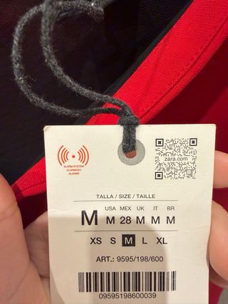 Vestido rojo Zara M dress