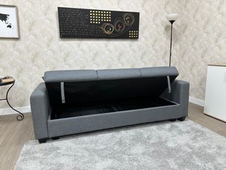 Sofá Cama Beige Tela