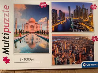 Puzzle Clementoni 3x1000 piezas