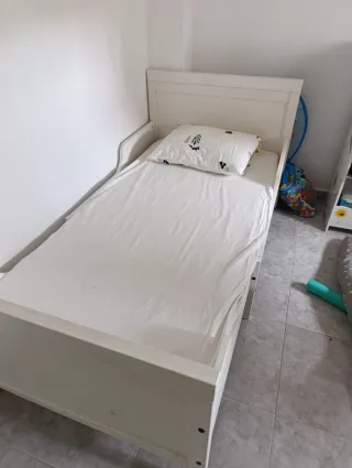 Cama infantil extensible 1.20-1.80 x80 de ancho