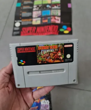 2 Videojuegos para Super Nintendo + 2 folletos