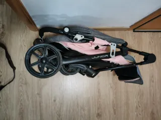 Silla paseo y trona portátil con almacenaje.