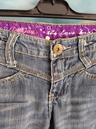 Bermuda vaquera vintage mujer XS 34 100% algodón