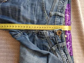 Bermuda vaquera vintage mujer XS 34 100% algodón