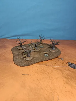 Bosque seco o terreno rocoso desértico warhammer