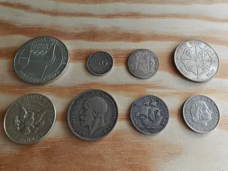 Lote monedas de plata