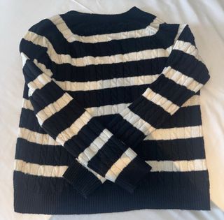 Jersey Rayas V-Neck Brownie Talla XS