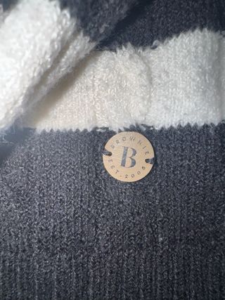 Jersey Rayas V-Neck Brownie Talla XS