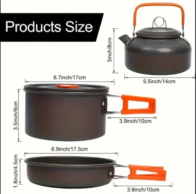 Set de cocina con sartén, cacerola y herbidor