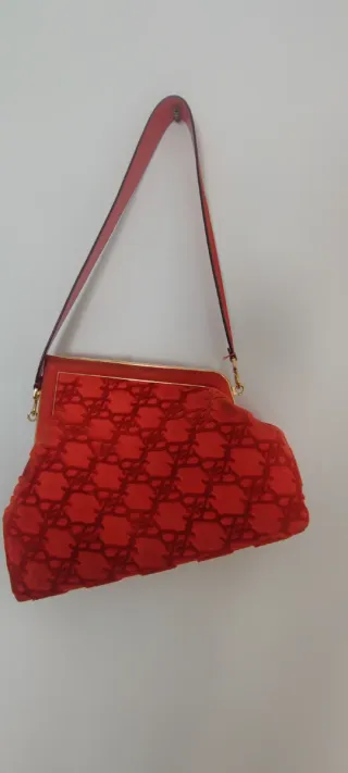 Borsa Fendi Vintage in Velluto Rosso