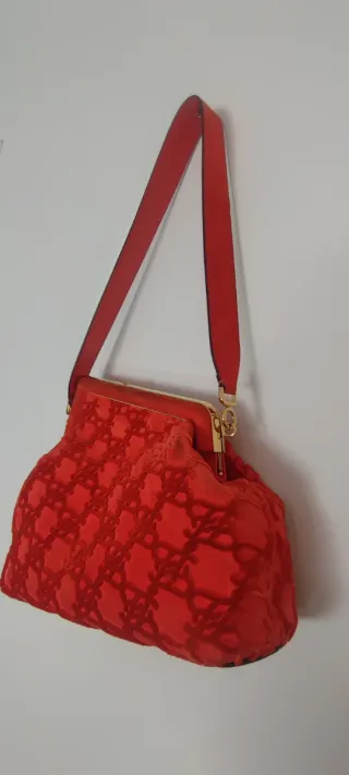 Borsa Fendi Vintage in Velluto Rosso