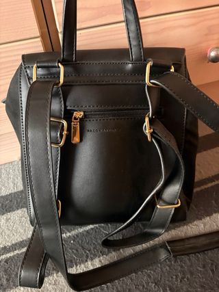 Bolso mochila negro paco martinez