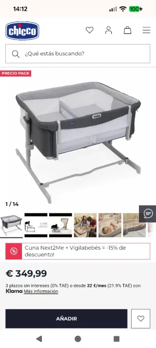 Culla Gemellare Chicco Next2me