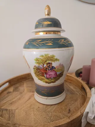 Jarrón Vintage con Tapa Años 70