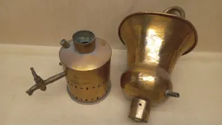 Alambique antiguo de cobre