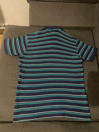Polo a rayas Verde y Azul El Corte Inglés -Talla M
