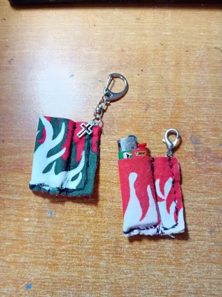 Suporte para isqueiro com chaveiro